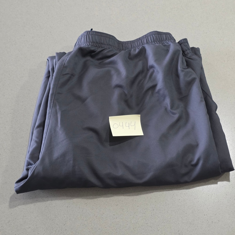 Reebok Mens Small TrackPants Gray Purple Side Stripe Mesh Lined Athletic Joggers - Picture 9 of 9
